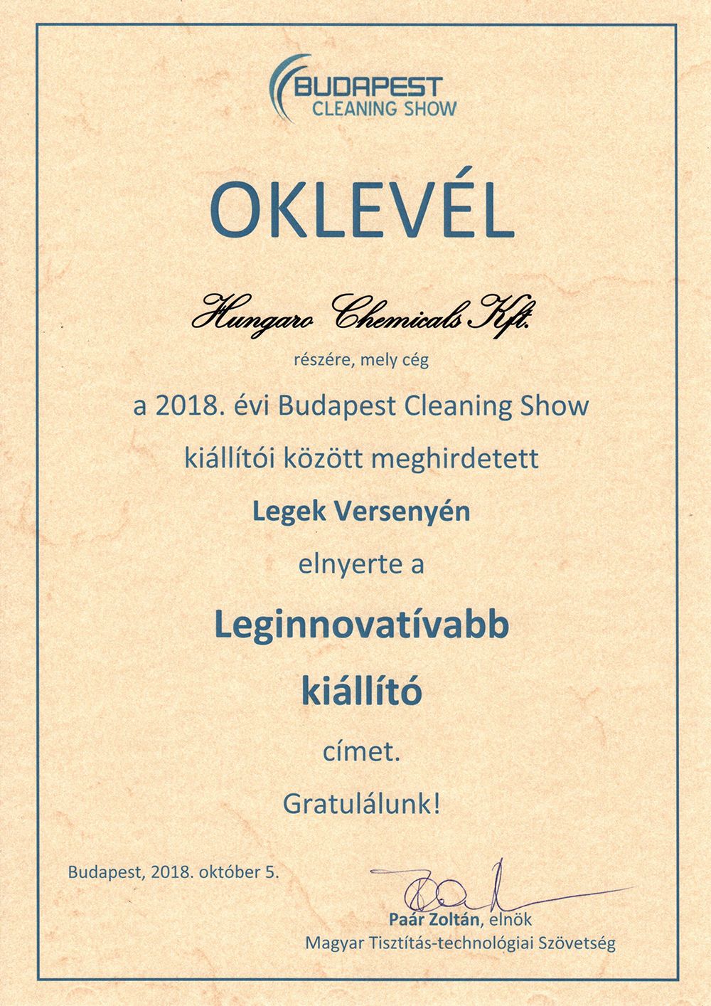 cleaning show leginnovativabb kiallito HC k